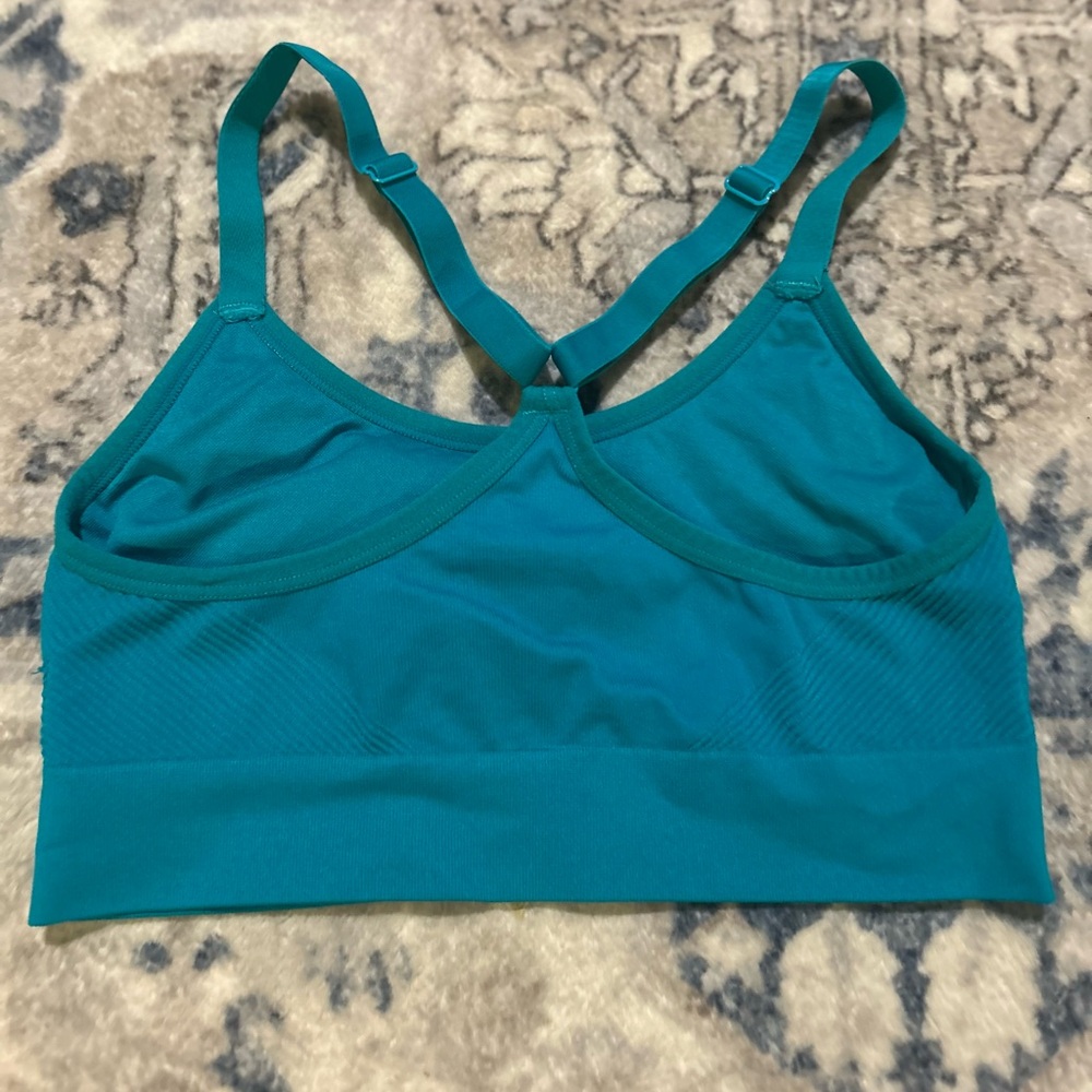 New Balance Women's Teal Sports Bra - Picture 4 of 9